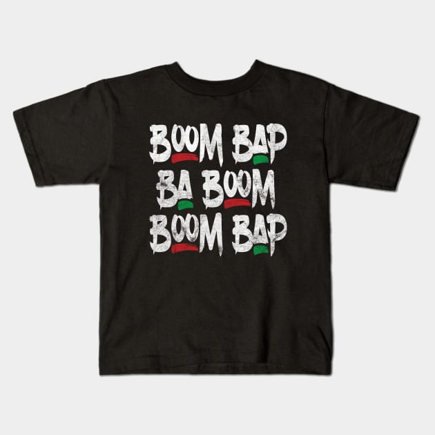 Boom Bap Hip Hop Kids T-Shirt by analogdreamz